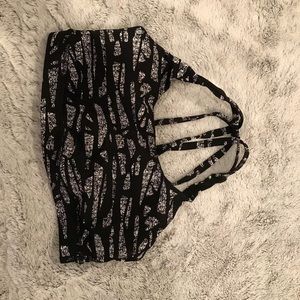 Lu Lu Lemon Thick Strap Sports Bra size 6